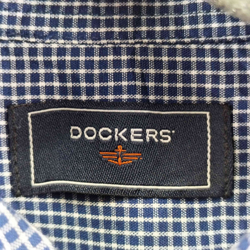 ドッカーズ DOCKERS コットンポリ チェック柄 L/S ボタンダウンシャツ メンズ JPN:M
