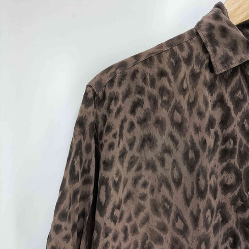 アスペジ ASPESI BASIC レオパード クロップド S/S シャツ レディース import:L