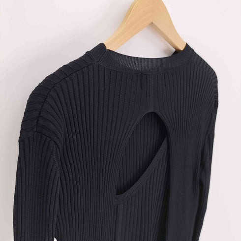 クラネ CLANE EXHIBITION バックオープン ニット ワンピース レディース