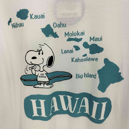 SURF'S UP PEANUTS HAWAII ハワイ USキャラクター クルーネックTシャツ メンズ XXL
