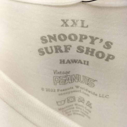 SURF'S UP PEANUTS HAWAII ハワイ USキャラクター クルーネックTシャツ メンズ XXL