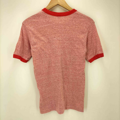 70S USA製 Hanes ボディ GIRL SCOUT LEADERS ENDANGERED SPECIES 染み込み プリント S/S トリム リンガー Tシャツ ユニセックス レディース import:S