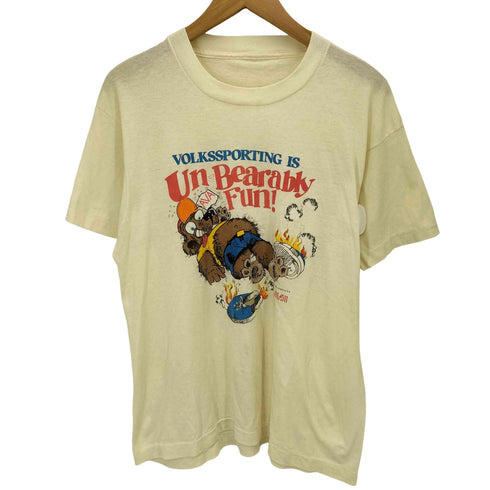 80S AVA Un Bearably キャラクタープリント S/S Tシャツ コピーライト1988 メンズ