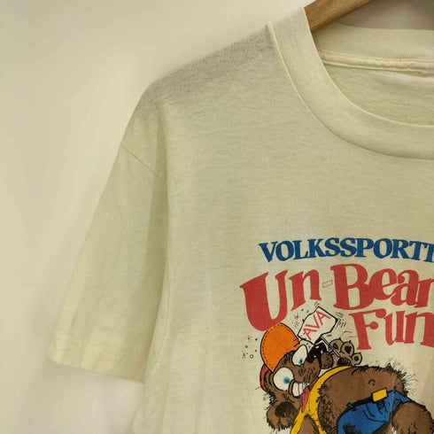 80S AVA Un Bearably キャラクタープリント S/S Tシャツ コピーライト1988 メンズ
