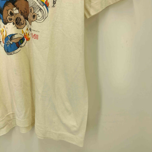 80S AVA Un Bearably キャラクタープリント S/S Tシャツ コピーライト1988 メンズ