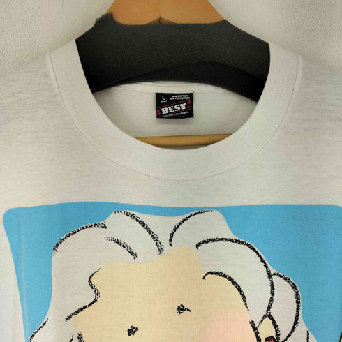 フルーツオブザルーム FRUIT OF THE LOOM 90s USA製 プリントクルーネック S/S Tシャツ メンズ JPN:L