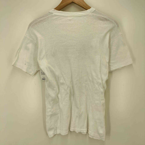 70-80S USA製 FRUIT OF THE LOOM ボディ The Fallsview ELLENVILLE ラバープリント S/S Tシャツ シングルステッチ メンズ import:L