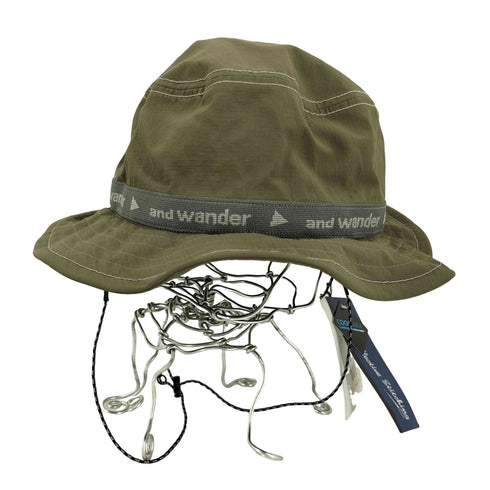アンドワンダー and wander JQ tape hat メンズ