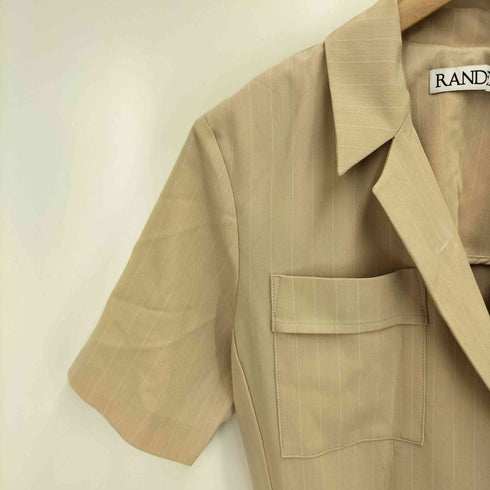ランデブー randeboo Stripe Jumpsuit ストライプ S/S ジャンプスーツ レディース FREE