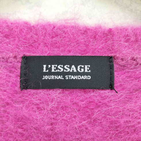 ジャーナルスタンダードレサージュ JOURNAL STANDARD Lessage モヘヤ.アルパカ混クルーネックプルオーバー レディース