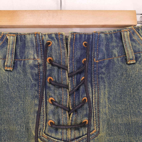 エックスガール X-girl 24AW LACE UP DENIM SKIRT Y2K レディース JPN:S
