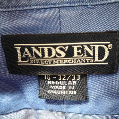 ランズエンド LANDS END REGULAR BD L/S オーバーコットンシャツ メンズ 16-32/33