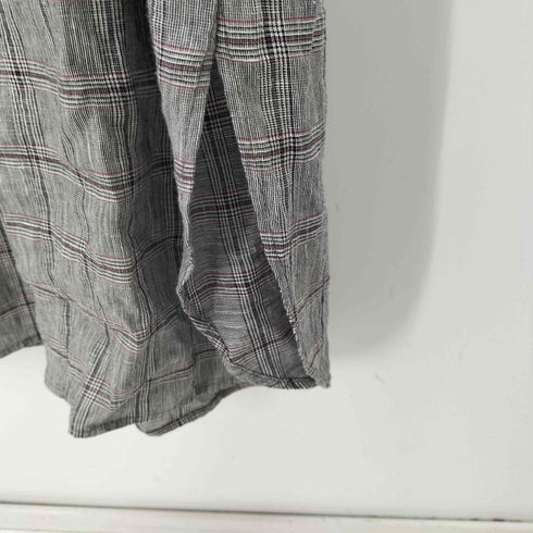 アルアバイル allureville グレンチェック ベルテッドシャツワンピース コットンリネン レディース 1