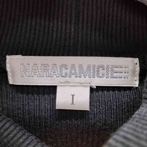 ナラカミーチェ NARACAMICIE シースルースリーブリブハイネックトップス レディース I