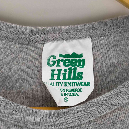 GREEN HILLS USA製 リブ半袖Tシャツ レディース import:S