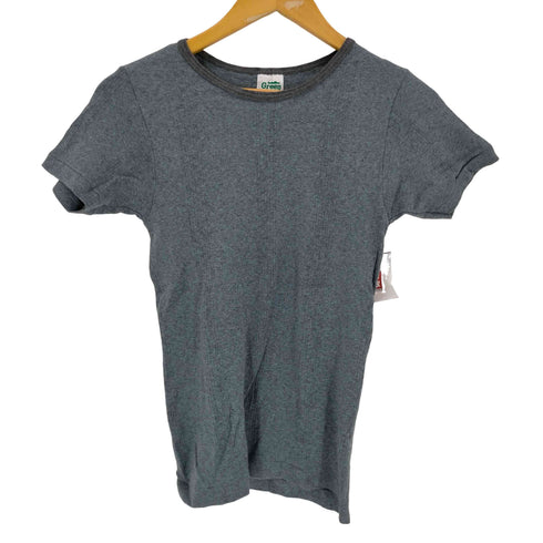 GREEN HILLS USA製 リブ半袖Tシャツ レディース import:S
