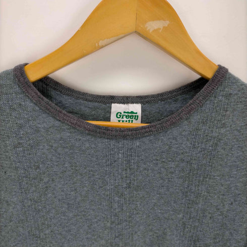 GREEN HILLS USA製 リブ半袖Tシャツ レディース import:S