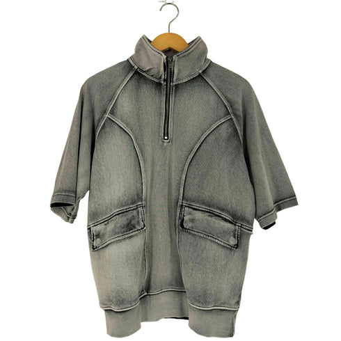 クレイル CLEL Heavy Weight Vintage Design Short Sleeve Half Zip T-shirts ヘビーウェイト ヴィンテージデザイン ショートスリーブ ハーフジップ Tシャツ メンズ JPN:S