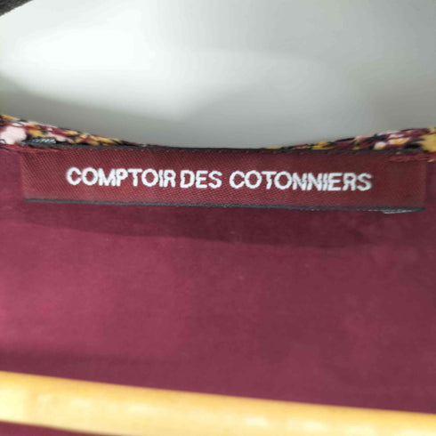 コントワーデコトニエ COMPTOIR DES COTONNIERS 比翼ボタン 総柄ボタンシャツ レディース JPN:S