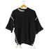 クレイル CLEL Hand Stitched Short Sleeve Side Lace Knit ハンドステッチ ショートスリーブ サイドレース ニット メンズ JPN:S
