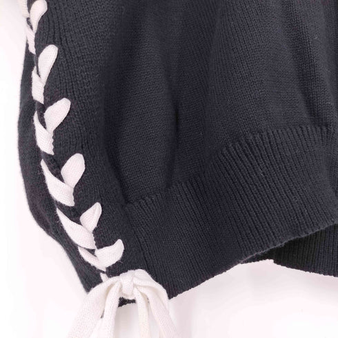 クレイル CLEL Hand Stitched Short Sleeve Side Lace Knit ハンドステッチ ショートスリーブ サイドレース ニット メンズ JPN:S