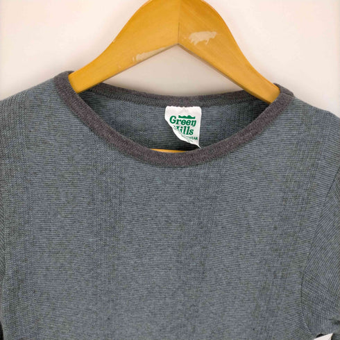 GREEN HILLS USA製 リブ長袖シャツ メンズ import:S