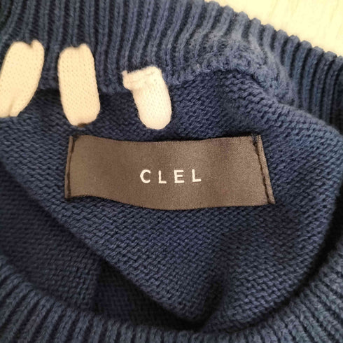 クレイル CLEL Hand Stitched Short Sleeve Side Lace Knit ハンドステッチ ショートスリーブ サイドレース ニット メンズ JPN:S