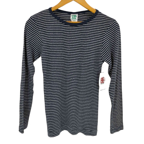 GREEN HILLS USA製 リブボーダー長袖シャツ レディース import:S