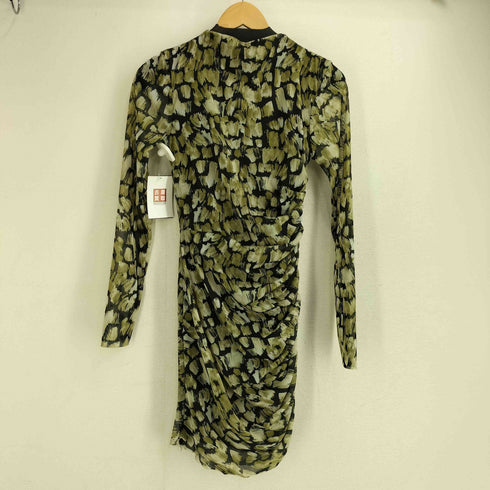 ザラ ZARA 花柄 シアーギャザーワンピース チュニック レディース import:S