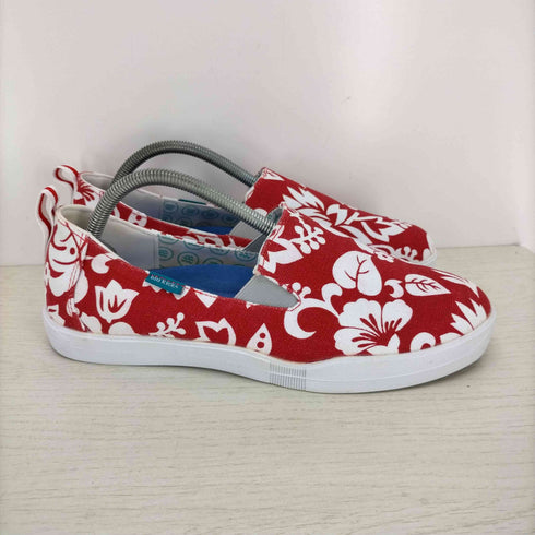 Blu Kicks スリッポン シューズ ハイビスカス メンズ US:8.5