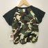 エックスガール X-girl SPRAY PRINT AND EMBROIDERY S/S RAGLAN BABY TEE レディース M