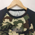 エックスガール X-girl SPRAY PRINT AND EMBROIDERY S/S RAGLAN BABY TEE レディース M