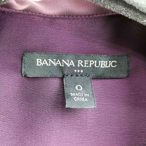 バナナリパブリック BANANA REPUBLIC 23SS スキッパー ポリエステル グロスワンピース レディース JPN:0