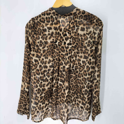 TOKYOSTYLIST THE ONE EDITION レオパード柄 ボウタイシアーブラウス レディース 9