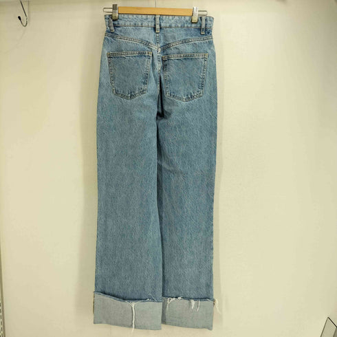 ザラ ZARA ワイドレッグ ロールアップ デニムパンツ レディース EUR:34