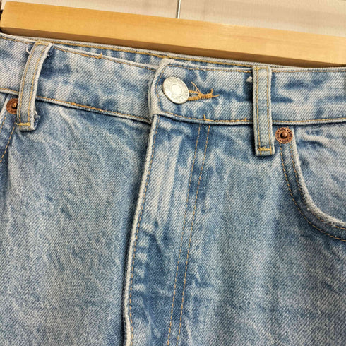 ザラ ZARA ワイドレッグ ロールアップ デニムパンツ レディース EUR:34