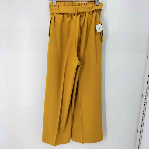 インディヴィ INDIVI ベルト付 タックワイドパンツ レディース JPN:36