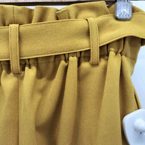 インディヴィ INDIVI ベルト付 タックワイドパンツ レディース JPN:36