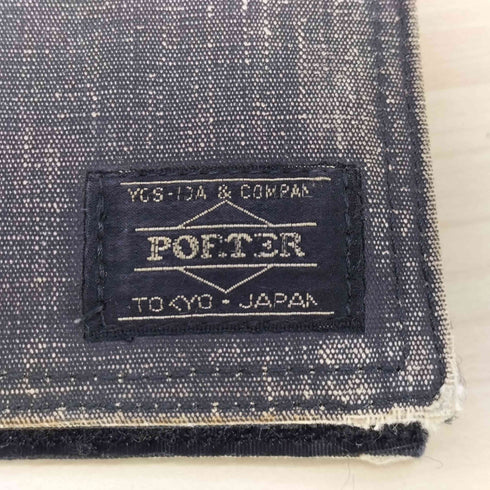 ポーター PORTER デニム生地 二つ折り財布 メンズ