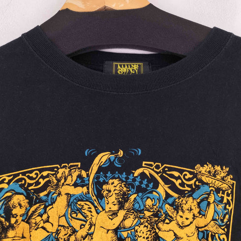両面プリントクルーネックTシャツ メンズ
