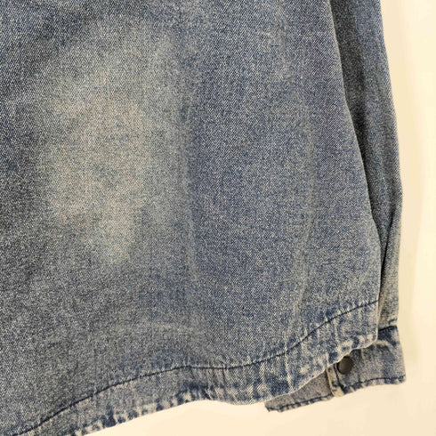 BDNZX Denim Patch Work Jacket デニム パッチワーク ノーカラー ジャケット レディース