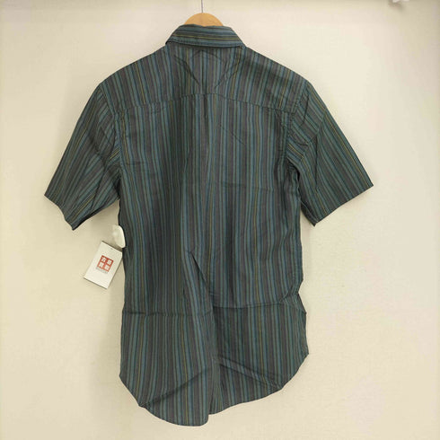 カルバンクラインジーンズ Calvin Klein Jeans マルチストライプ柄 ダブルポケット 半袖 コットンシャツ メンズ JPN:M