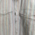 カルバンクラインジーンズ Calvin Klein Jeans マルチストライプ柄 ダブルポケット 半袖 コットンシャツ メンズ JPN:M