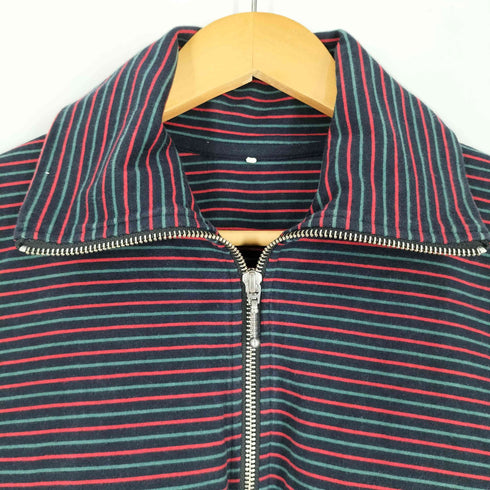 ウェールズボナー WALES BONNER Stripe Jersey Franco Half Zip Top ボーダー ハーフジップ ロングスリーブTシャツ メンズ import:M