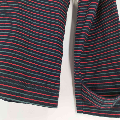 ウェールズボナー WALES BONNER Stripe Jersey Franco Half Zip Top ボーダー ハーフジップ ロングスリーブTシャツ メンズ import:M