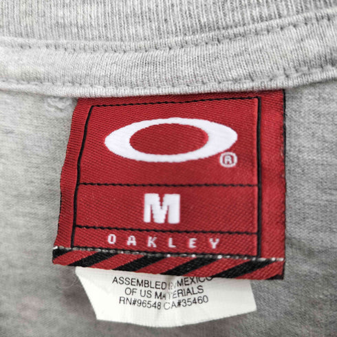 オークリー OAKLEY 90s 赤タグ 両面プリント クルーネック 半袖 Tシャツ Y2K メンズ import:M