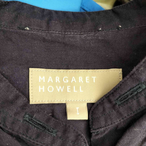 マーガレットハウエル MARGARET HOWELL SOFT WASHED COTTON バンドカラーブラウス レディース JPN:1