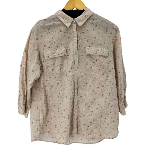エディーバウアー Eddie Bauer 総柄 ボタンシャツ レディース JPN:XL