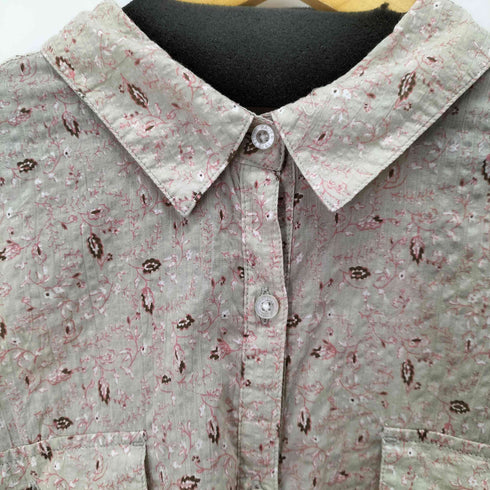 エディーバウアー Eddie Bauer 総柄 ボタンシャツ レディース JPN:XL