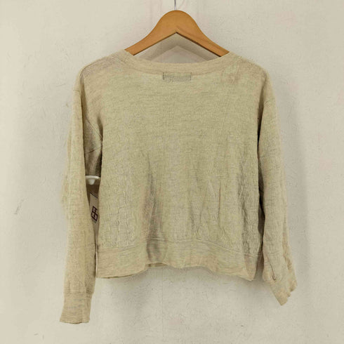 ズッカ ZUCCa エンボス加工 クルーネックニット レディース JPN:M